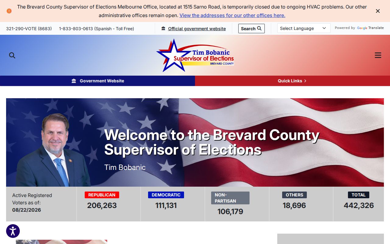 Brevard elections and precinct resources for West Melbourne ZIP research